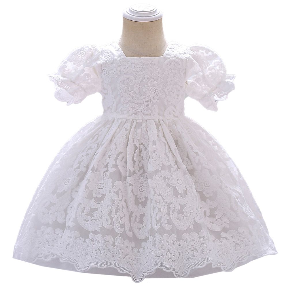 D' Daniela - Emily Embroidery Party Dress - White
