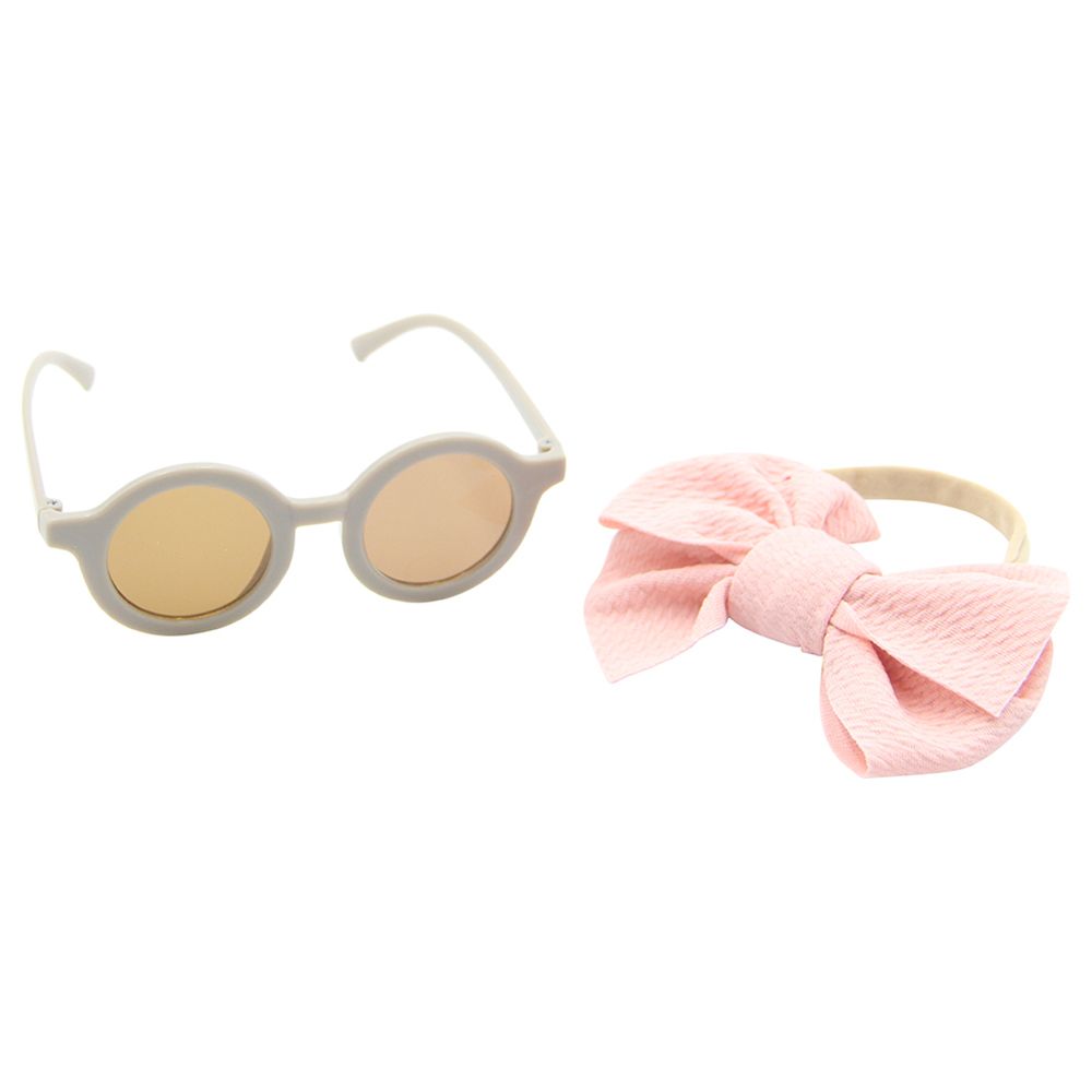 D' Daniela - Girls Maria Glasses & Headband - Pack of 2 - Purple