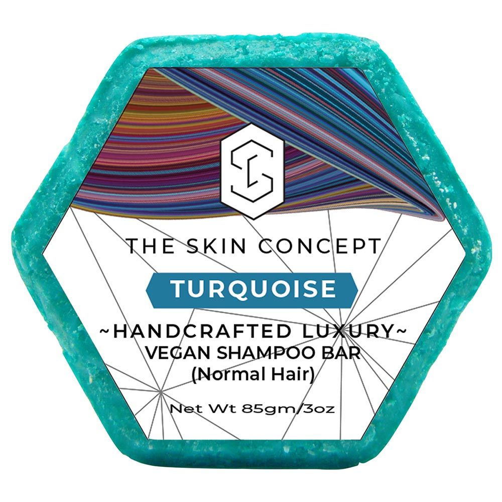 The Skin Concept - Handmade Solid Shampoo Bar - Turquoise