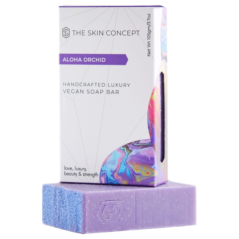 The Skin Concept - Handmade Artisanal Scrub Soap Bar - Aloha Orchid