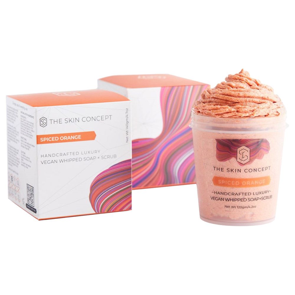The Skin Concept - Handmade Whipped Soap & Scrub - Spiced Orange