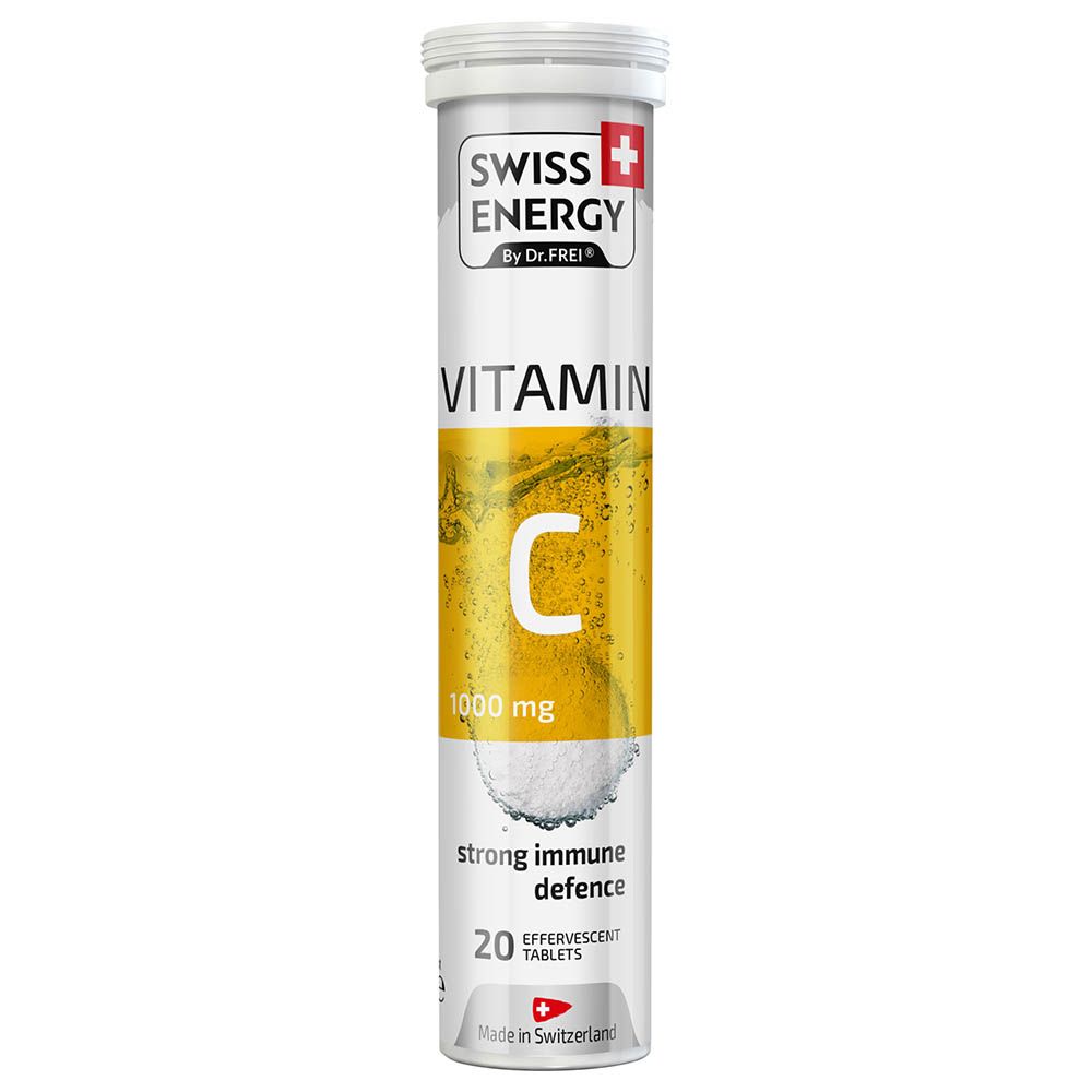 Swiss Energy - Vitamin C Tablets with High-Strength 1000 mg, 20 Tablets