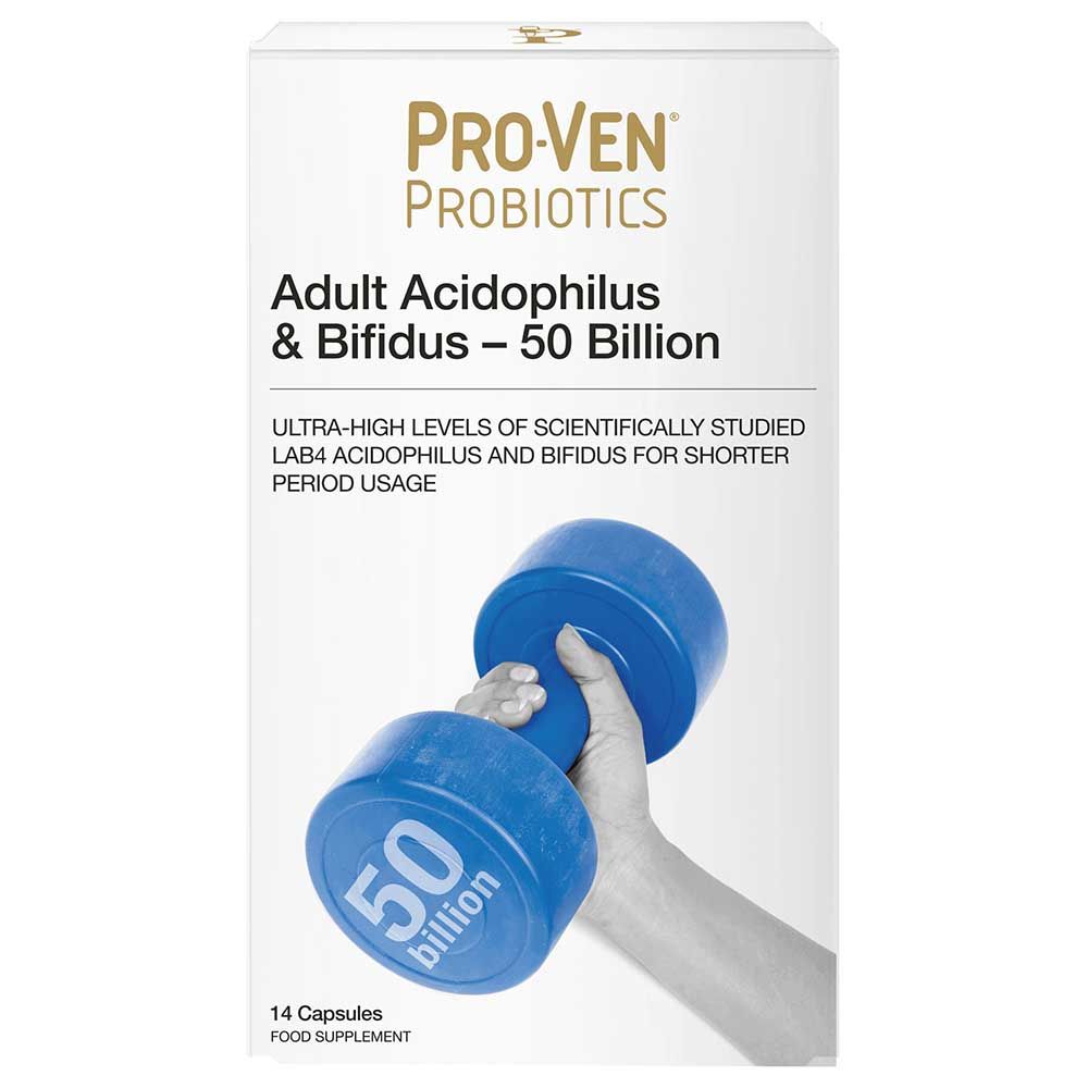 ProVen - Probiotic Capsules with Acidophilus & Bifidus 50 Billion CFU, 14 Capsules