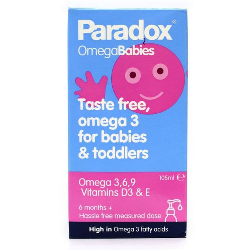 Paradox - Omega Babies Syrup with DHA for Brain and Growth Support, 105 ml