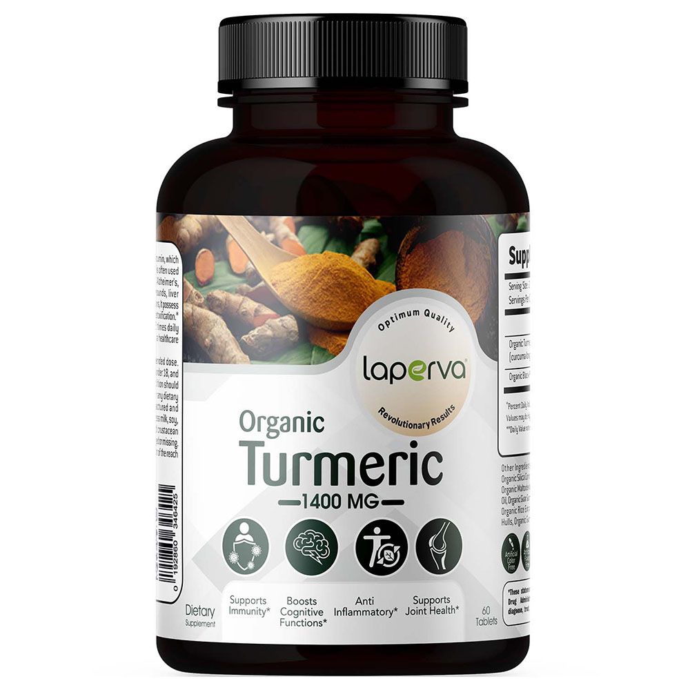 Laperva - Organic Turmeric Tablets - 1400Mg - 60pc