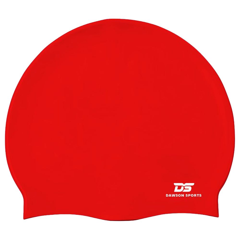 Dawson Sports Adult Silicone Swimming Cap - Red
