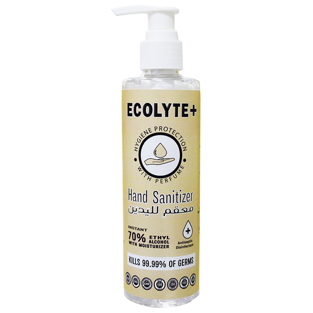 Ecolyte+ - Hand Sanitizer Gel W/ Pump Bottle 250ml