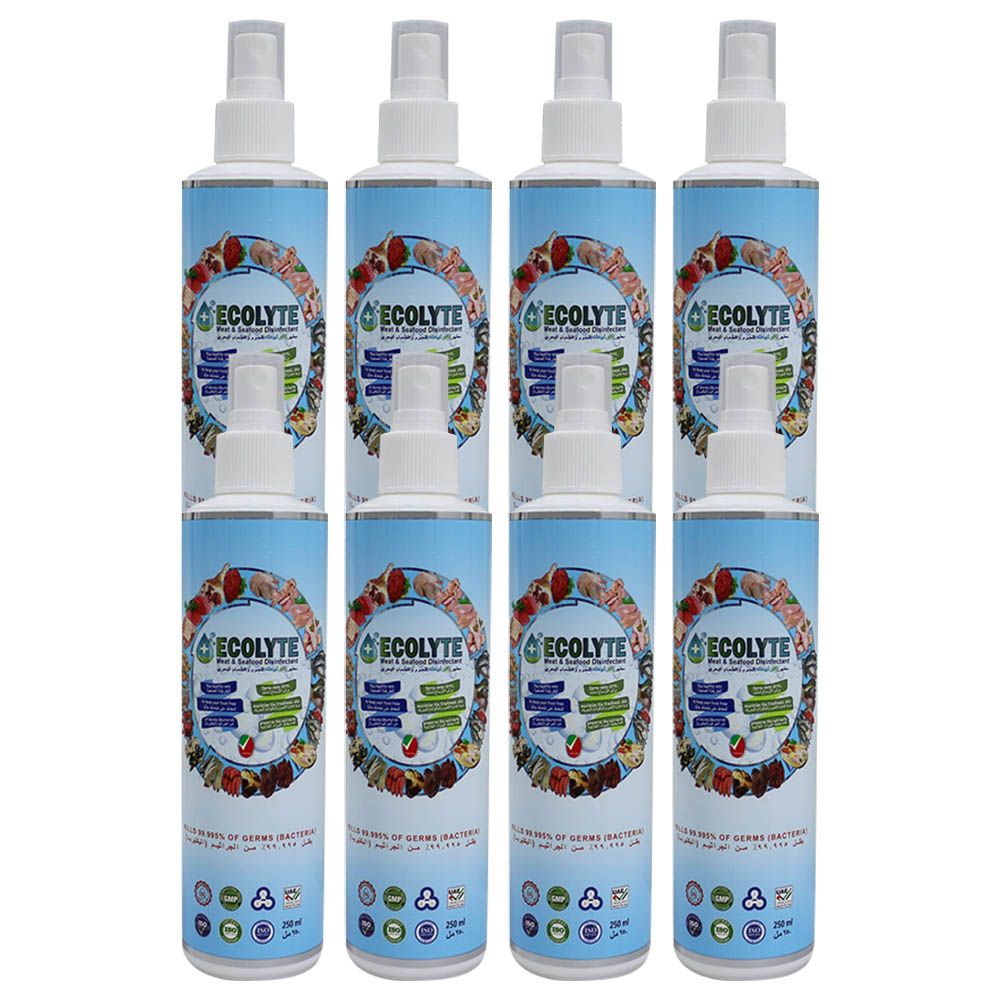 Ecolyte+ - Meat & Seafood Disinfectant 100% Natural - 250Ml - 8pc