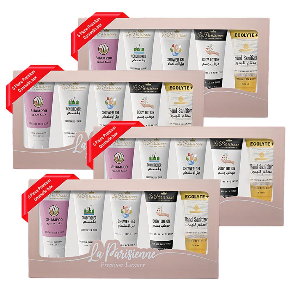 La Parisienne - Premium Luxury Travel Kit Pink Color Box - 30Ml - 4pc