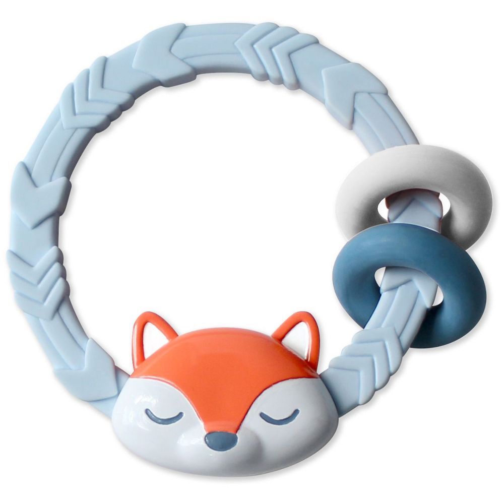 Itzy Ritzy - Silicone Teether w/ Rattle - Fox