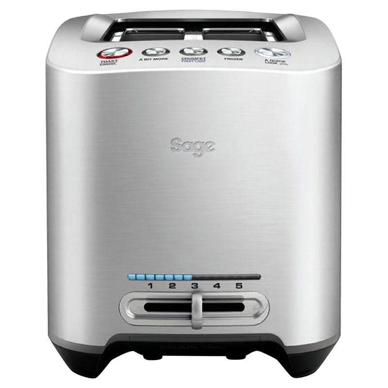 Sage The Smart 2 Slice Toaster - Brushed Die-Cast Aluminium