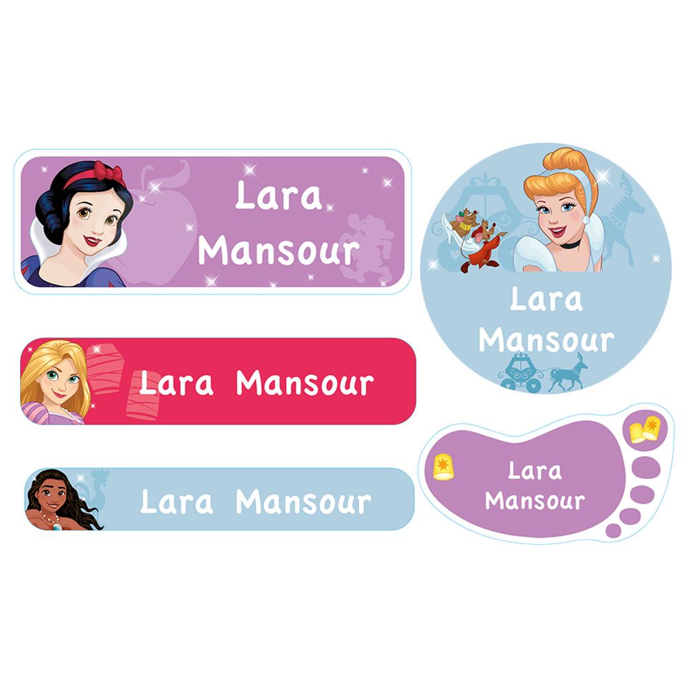 اسمك - ملصقات تسمية للمدرسة - ديزني برينسيس 1 - عدد 74