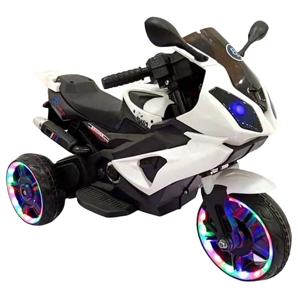 Factual Toys - Kids Motorcycle - 6V - White