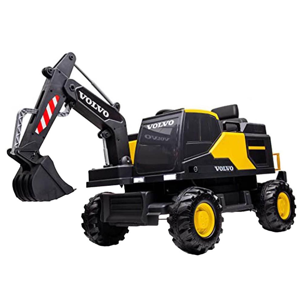 Factual Toys - 12V Volvo Excavator Kids Ride-On - Yellow 
