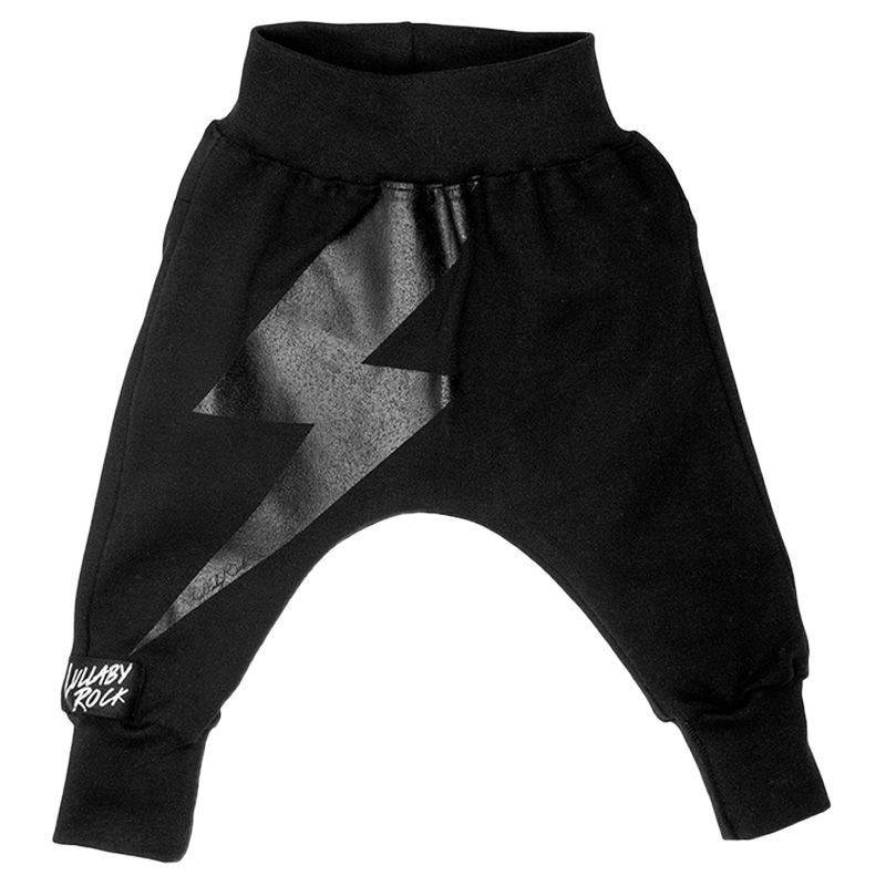 لولباي روك - بنطال رياضي واسع - أسود