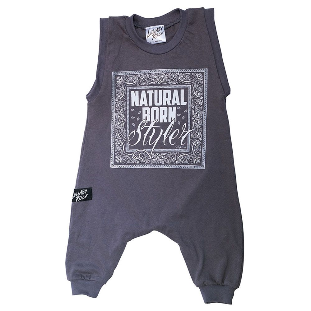 Lullaby Rock - Natural Born Styler Harem Romper - Grey