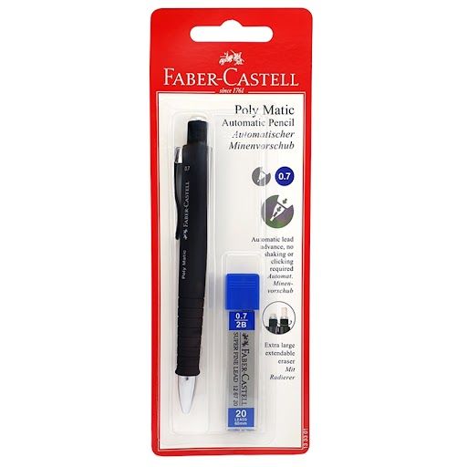 Faber-Castell - Polymatic Mechanical Pencil 0.7mm - Black
