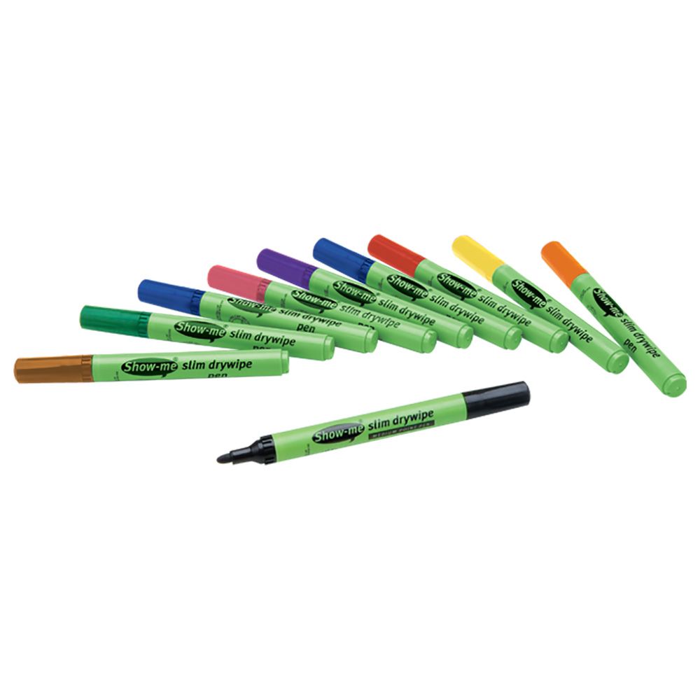 Eastpoint - Drywipe Pen Slim Barrel Medium Tip - Assorted
