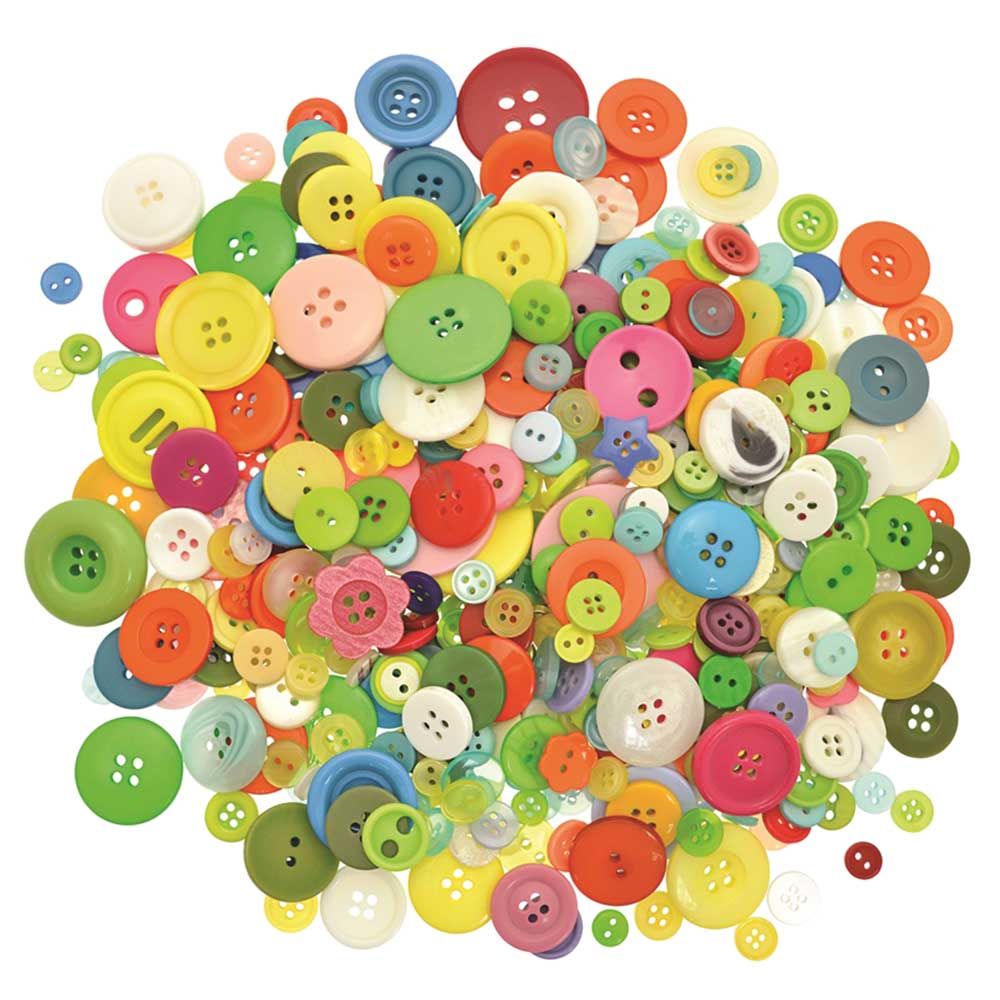 Creativity Intl - Plastic Craft Buttons - Assorted