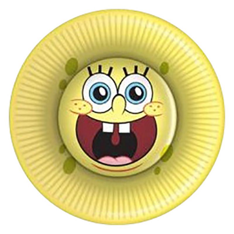 Paper Plates 7" - Sponge Bob Yellow