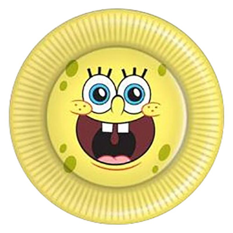 Paper Plates 9" - Sponge Bob Yellow