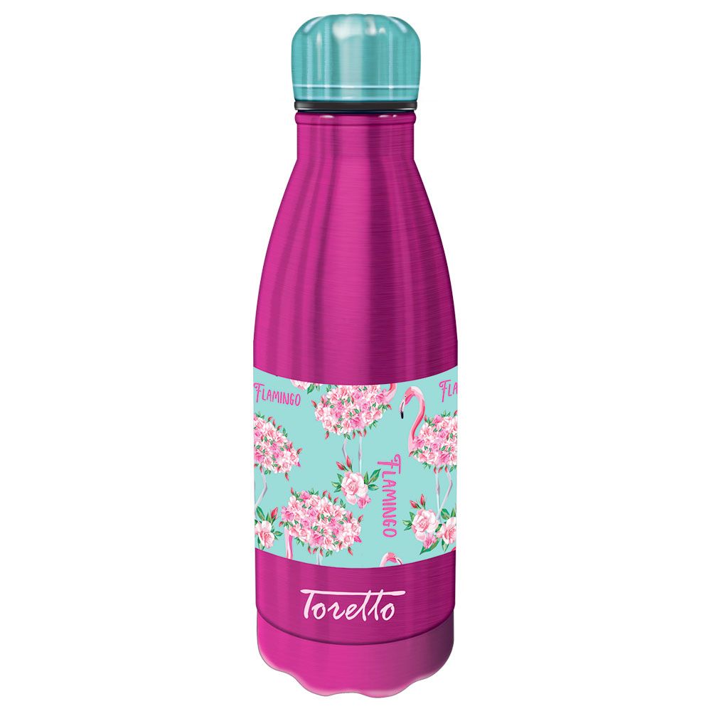 Toretto - Flamingo Stainless Water Bottle - Pink - 540ml