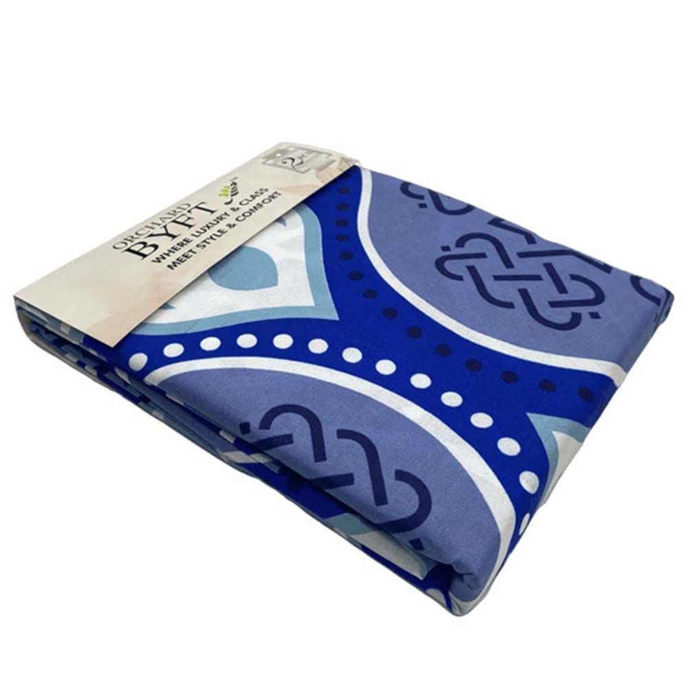 Byft - Orchard Portuguese Printed Single Sheet & Pillowcase - Blue