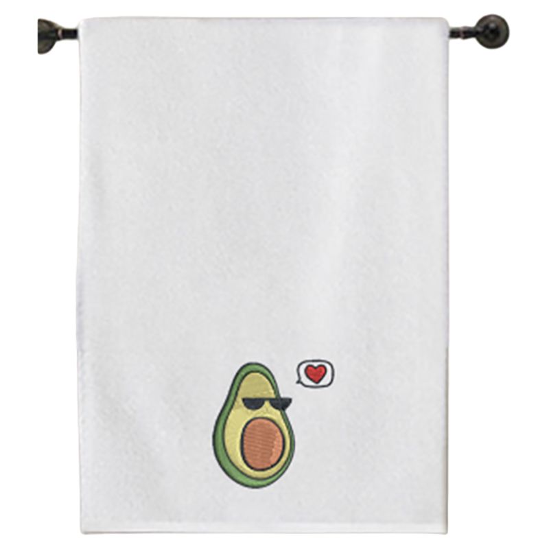 Byft - Iris Embroidered Avocado w/ Pit Bath Towel 