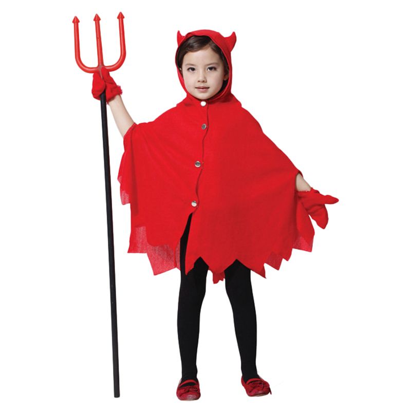 Brain Giggles - Devil Costume with Gloves and Fork - Red