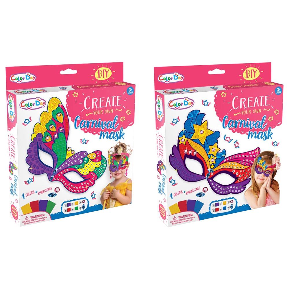 Brain Giggles DIY Mosaic Sticker Carnival Mask Kit