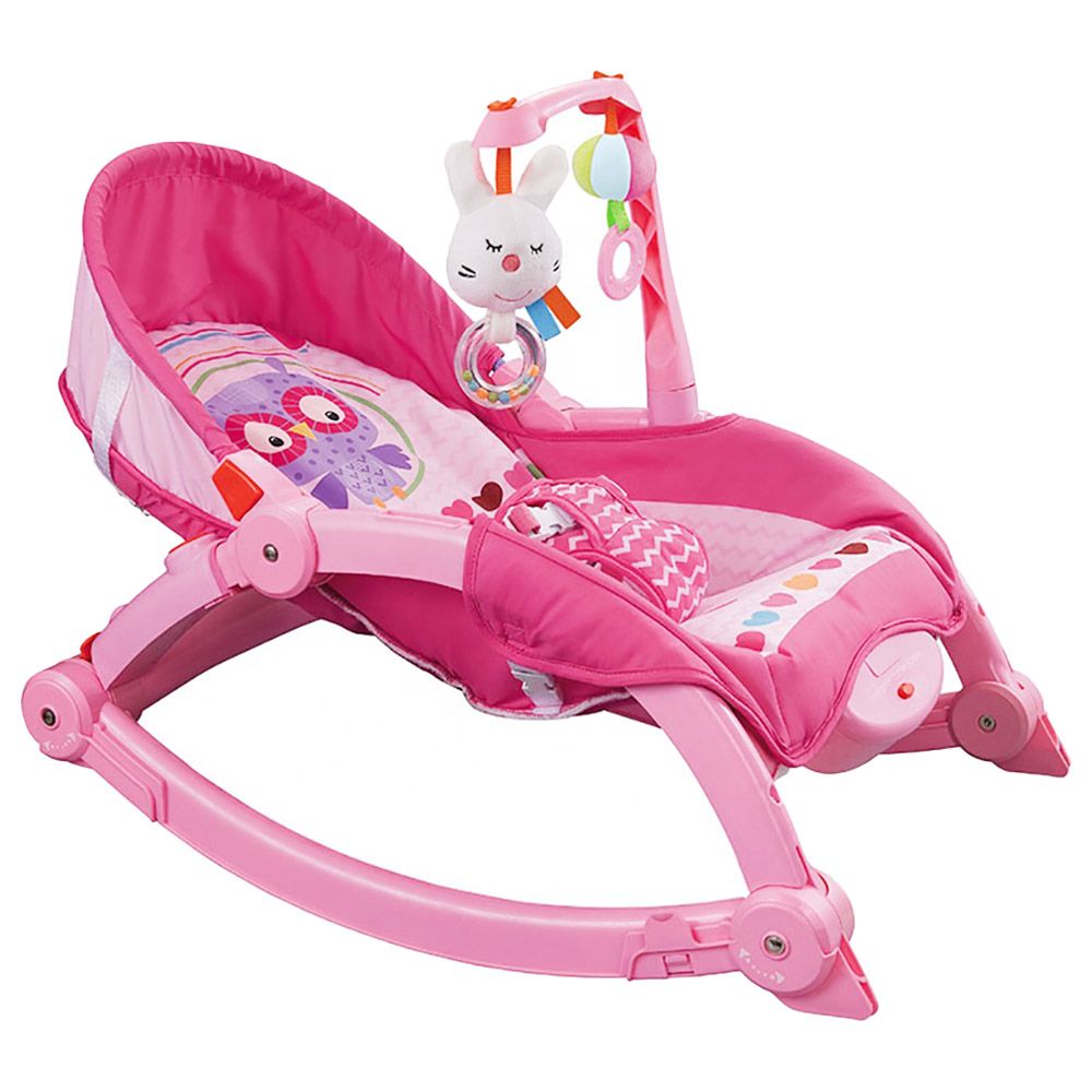 Konig Kids - Portable Swing Chair w/ Vibrator - Pink