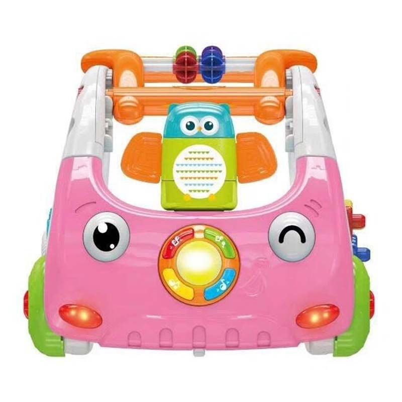 Little Angel - Baby Learning Walker 3-In-1 Activity Toy Car - Pink