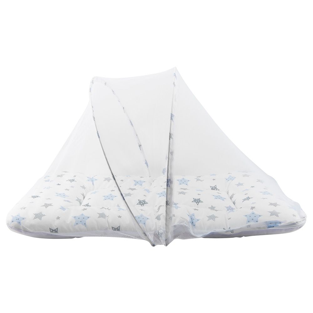 Little Angel - Baby Bed w/ 2 Comfy Bloster & Pillow - White