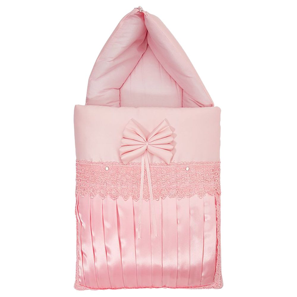 Little Angel - Baby Sleeping Bag Cotton Carry Nest Pod - Pink