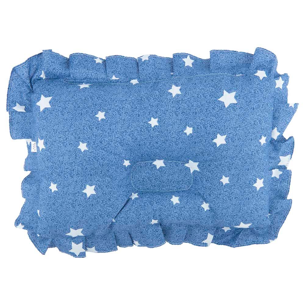 Night Angel - Baby Pillow - Newborn Flat Head & Neck Support - Blue