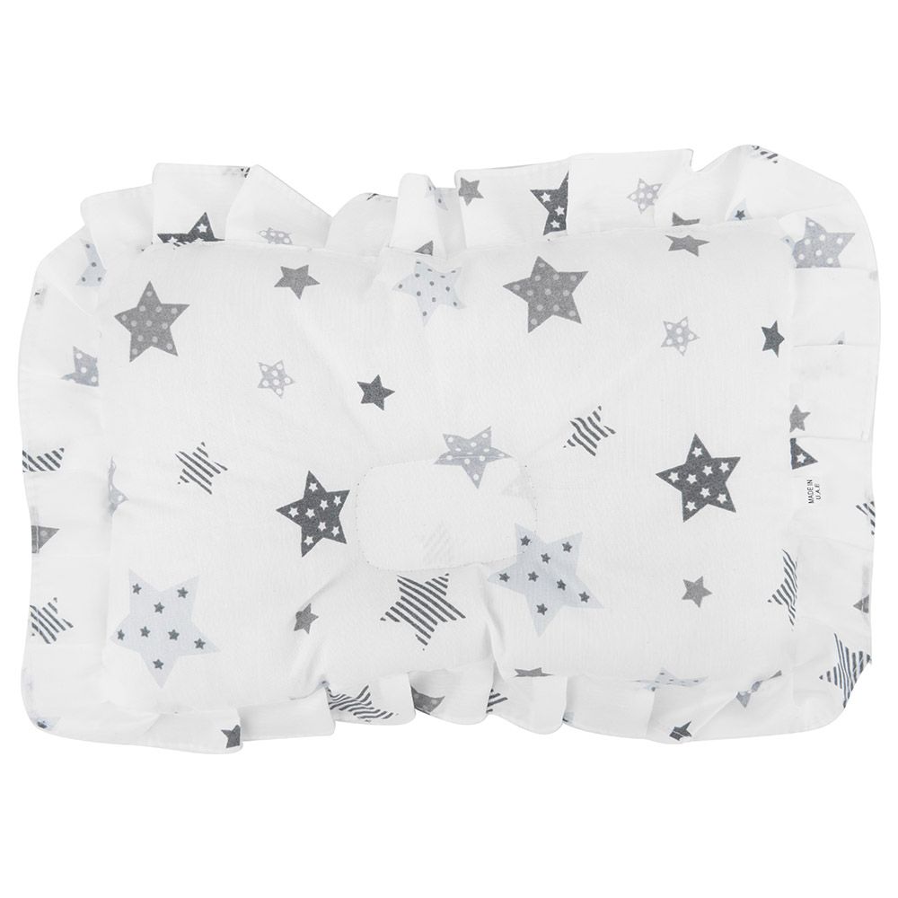 Night Angel - Baby Pillow - Newborn Flat Head & Neck Support - White