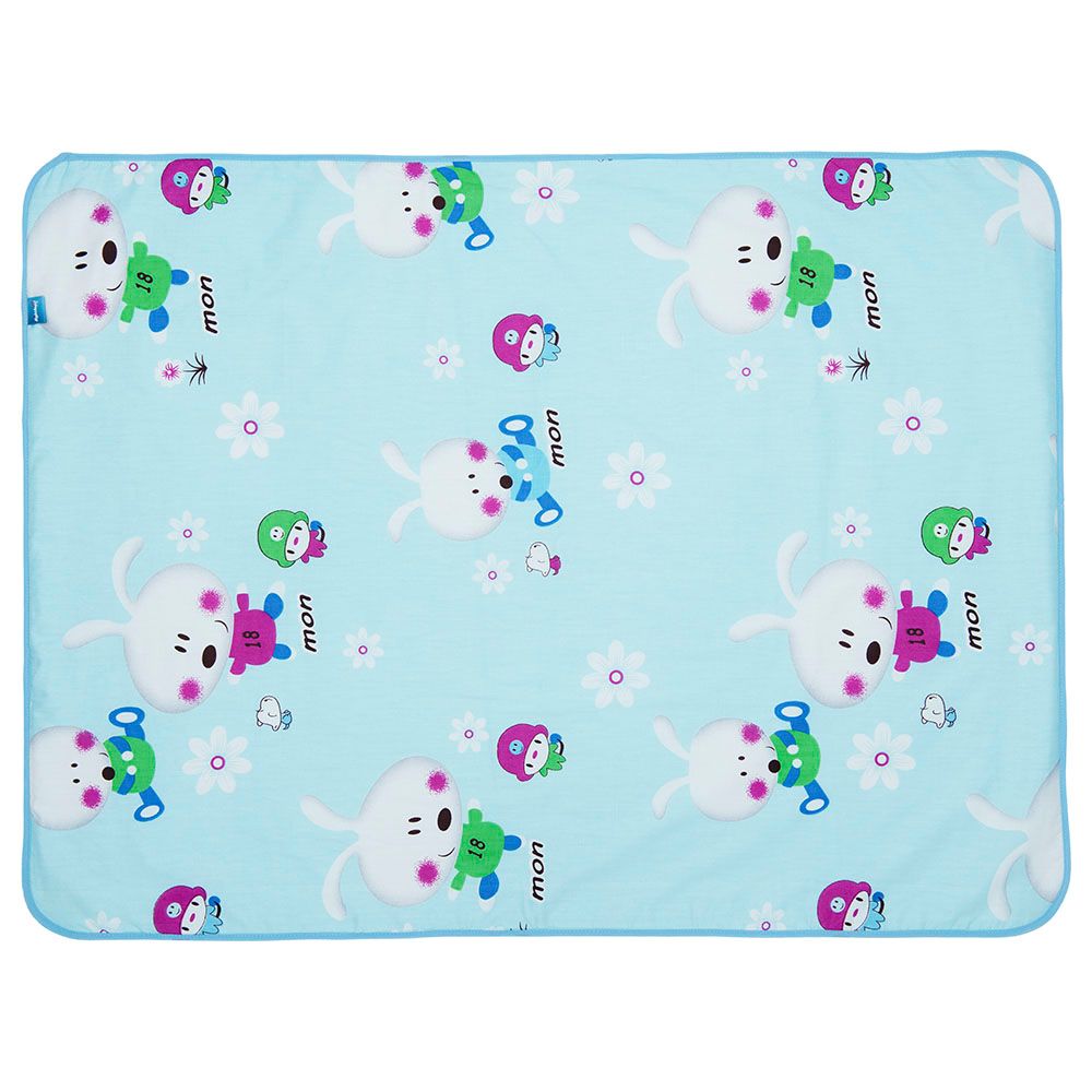 Night Angel - Baby Diaper Rabbit Changing Dry Mat - Blue