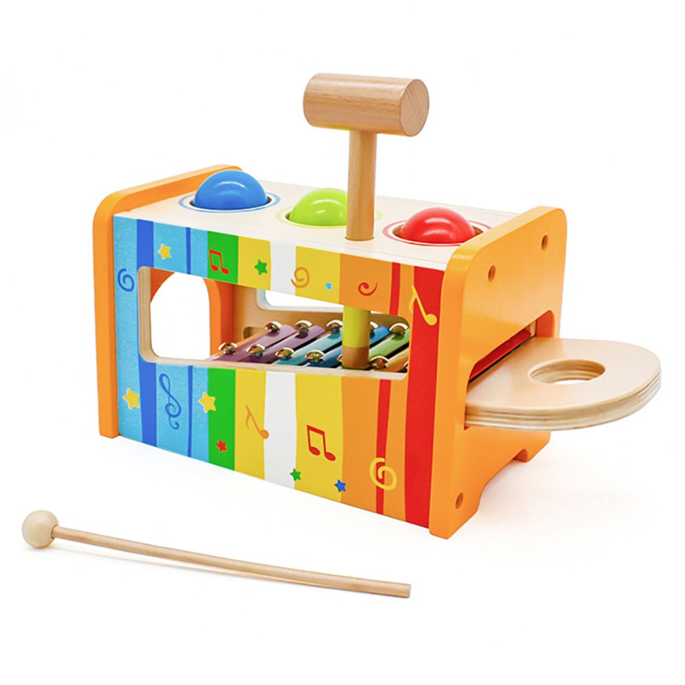 Little Angel - Wooden Musical Pound & Tap Xylophone Toy For Kids