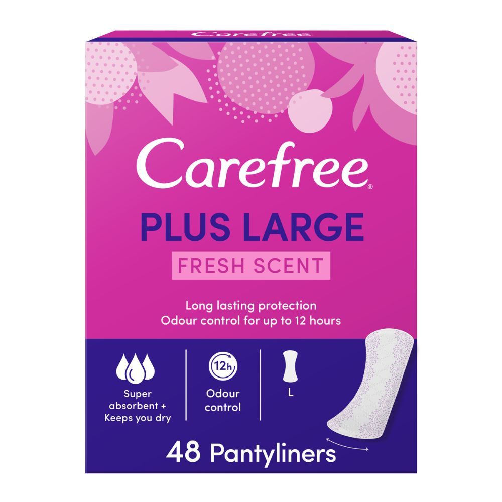 CAREFREE - Panty Liners, Large, Fresh - Pack of 48