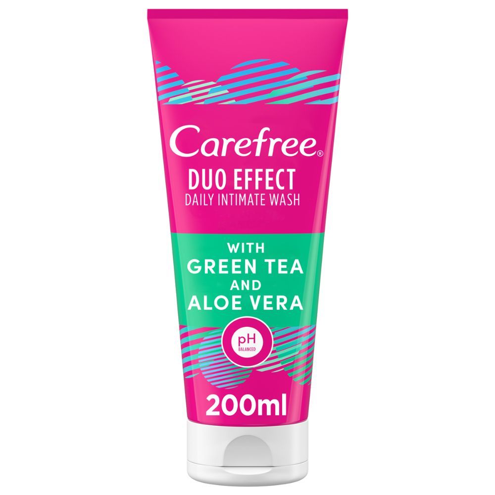 Carefree Daily Intimate Wash Green Tea & Aloe Vera 200ml