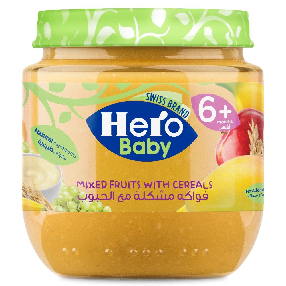 Hero Baby - Mixed Fruits with Cereals  Jar