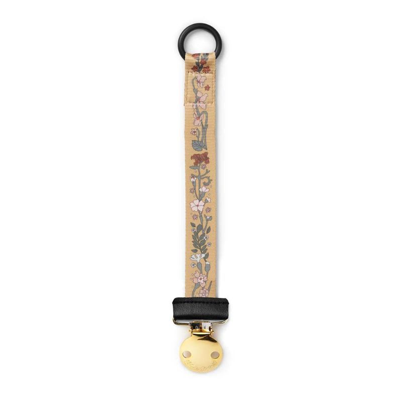 Elli Junior - Pacifier Clip Golden Vintage Flower