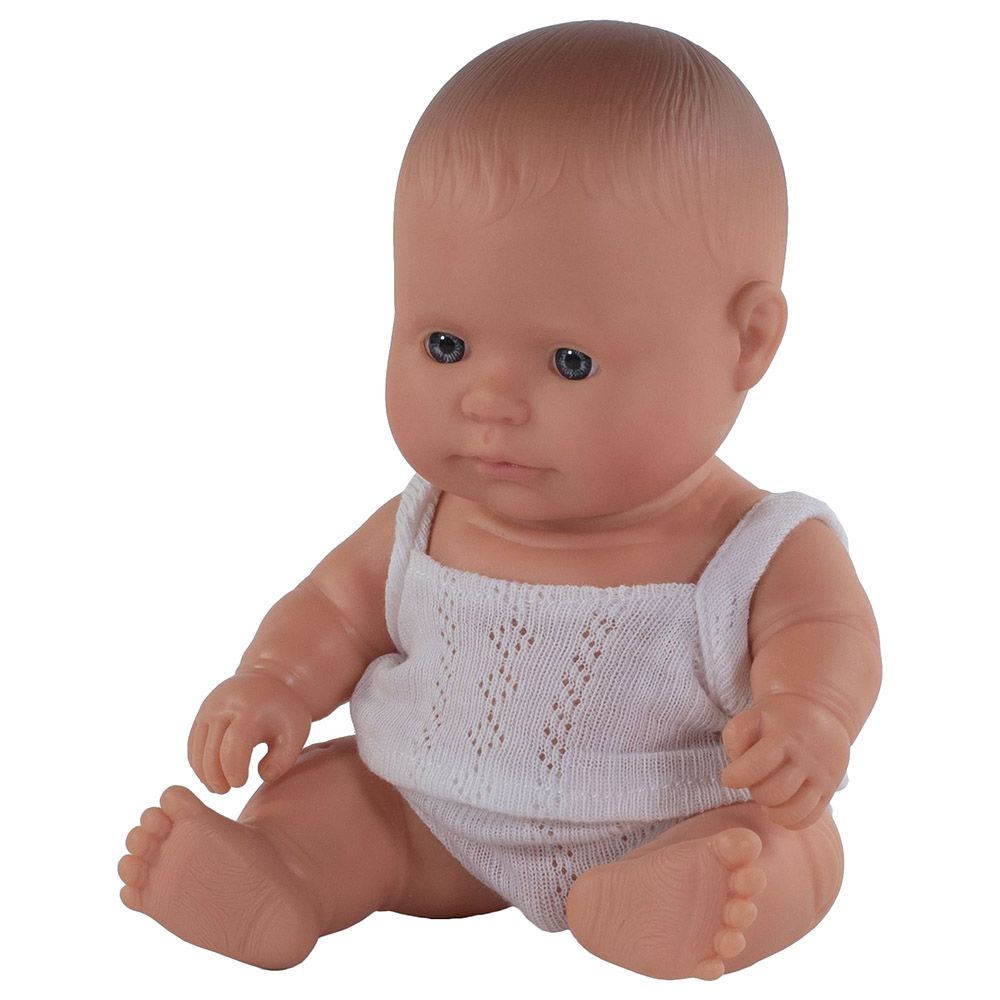 Miniland Educational - Baby Doll Caucasian Girl 21 cm