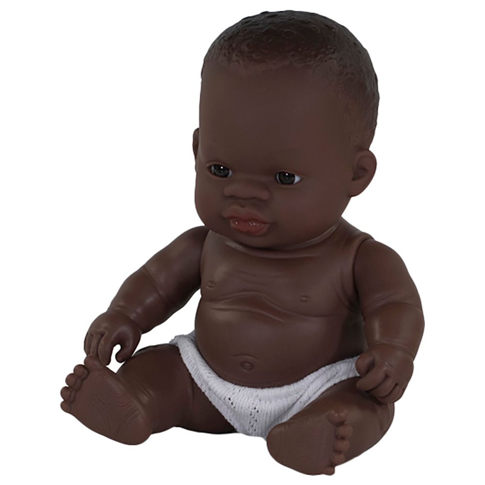 Miniland Educational - Baby Doll African Boy 21 cm