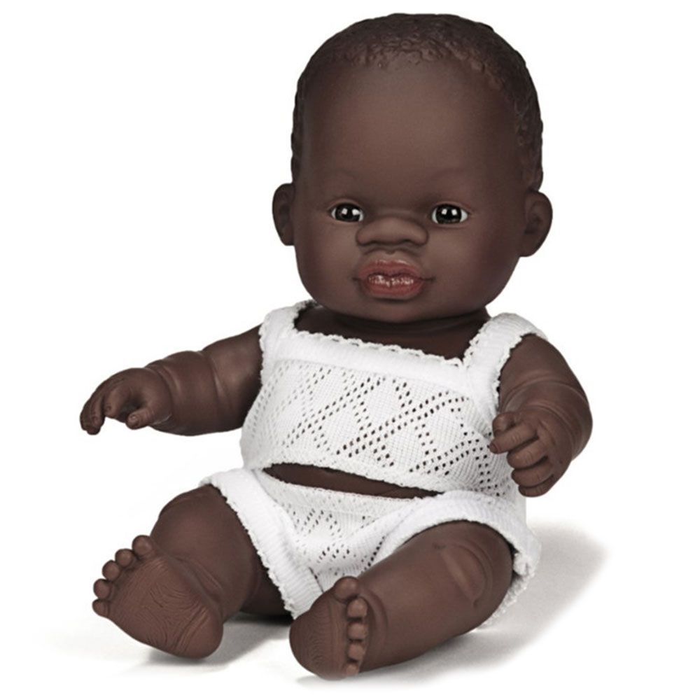 Miniland Educational - Baby Doll African Girl 21 cm