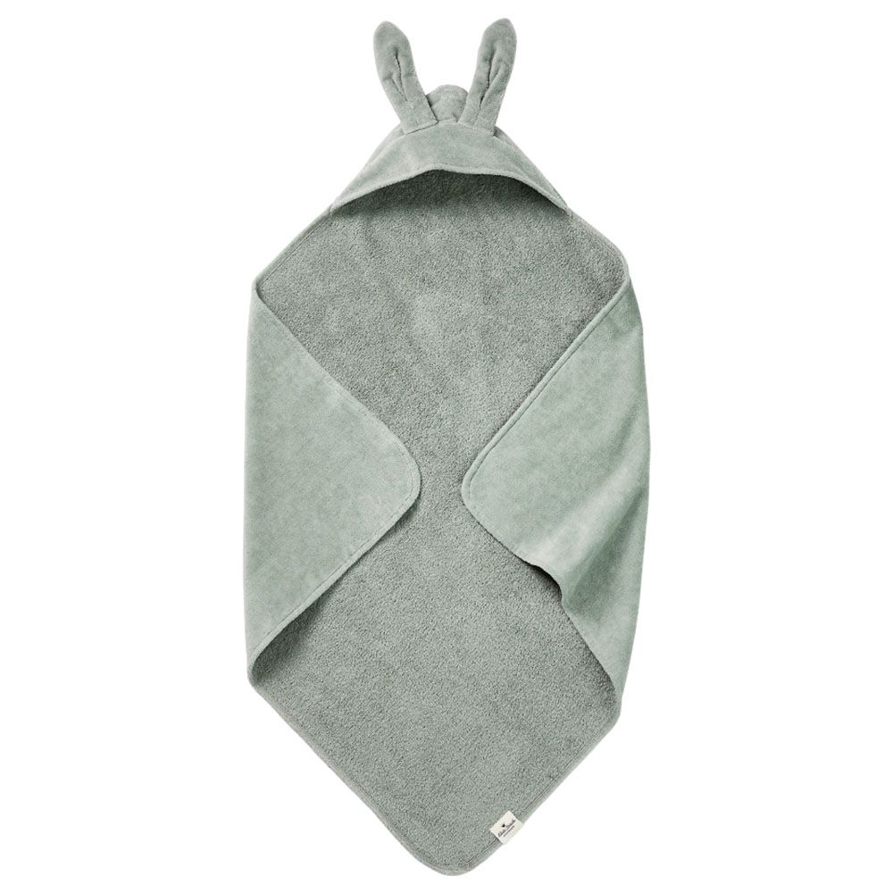 Elodie Details - Hooded Towel - Bunny - Mineral Green