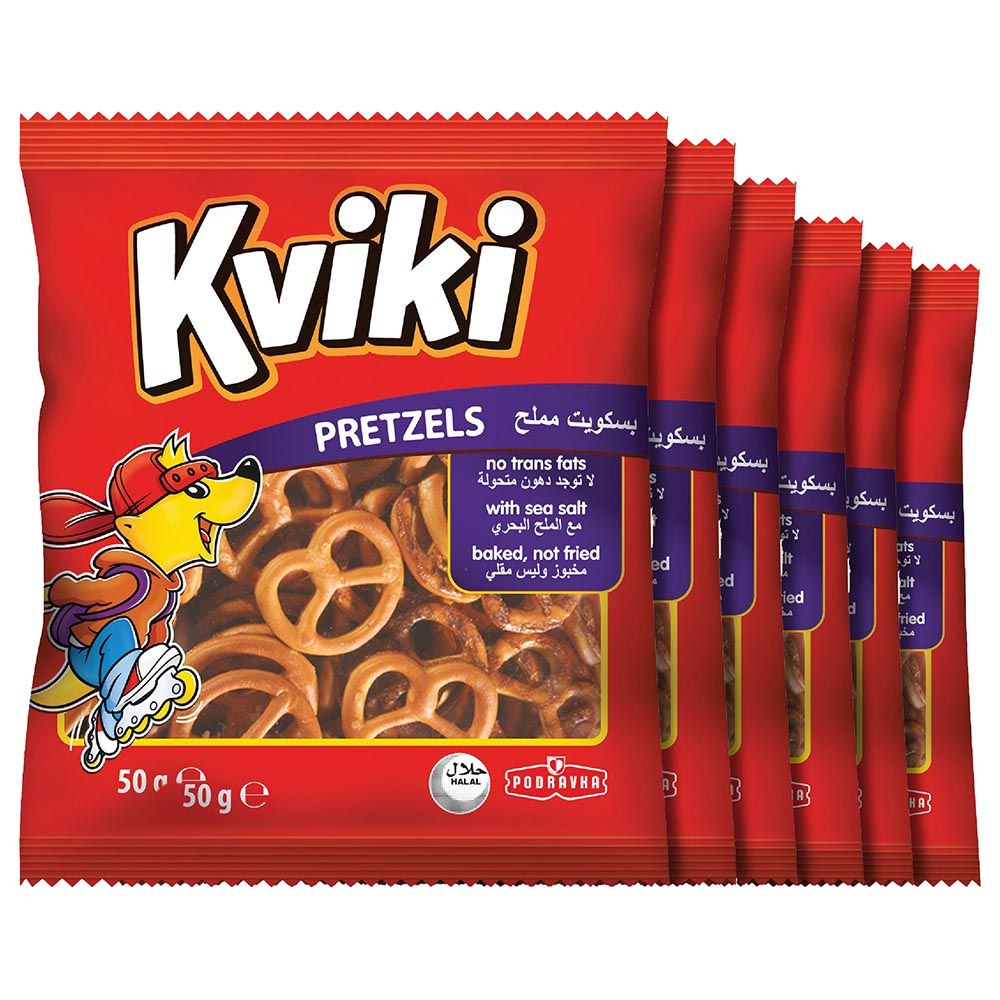 Kviki - Pretzels 50g x 6pcs