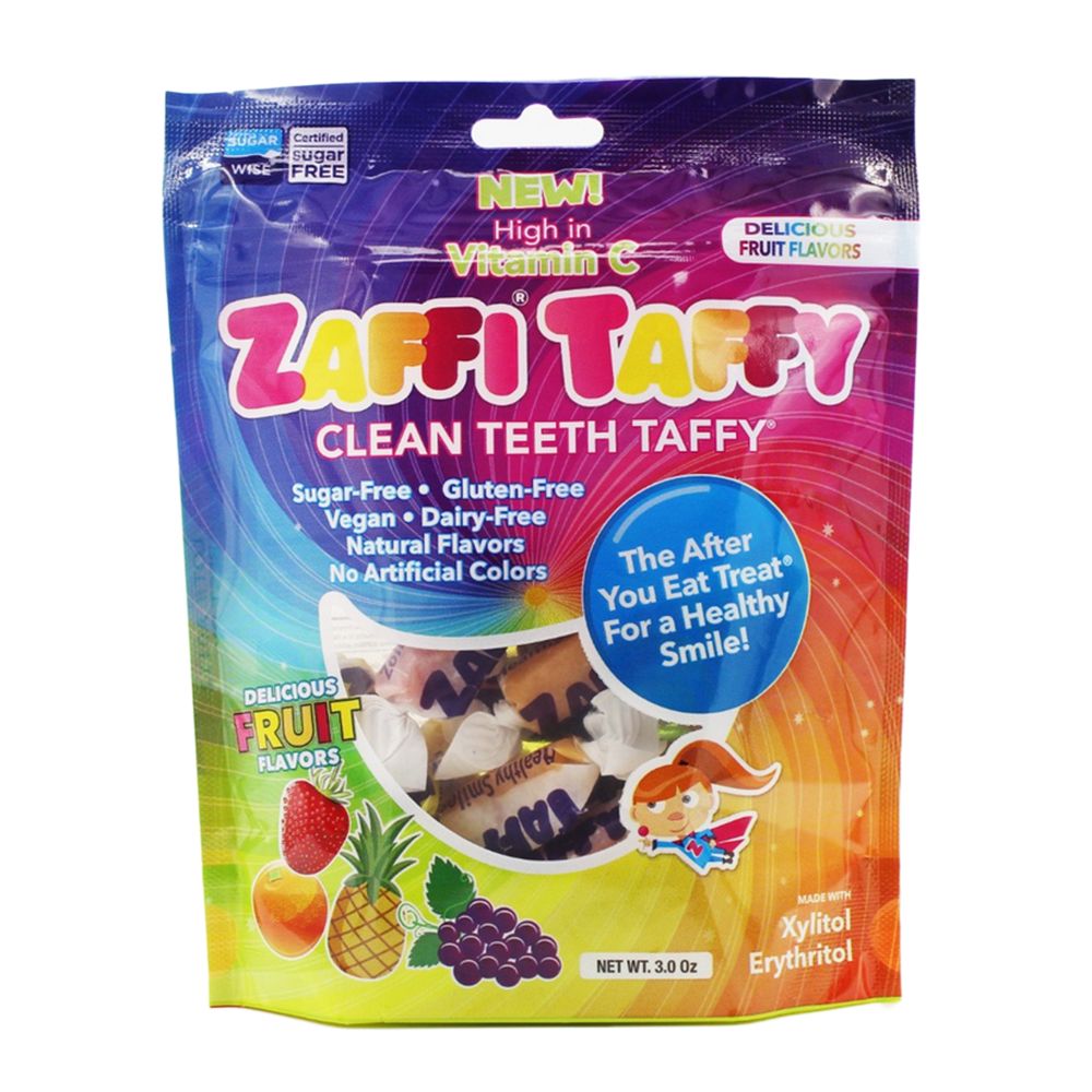 Zollipop - Clean Teeth Zaffi Taffy Fruit 3.1 Oz