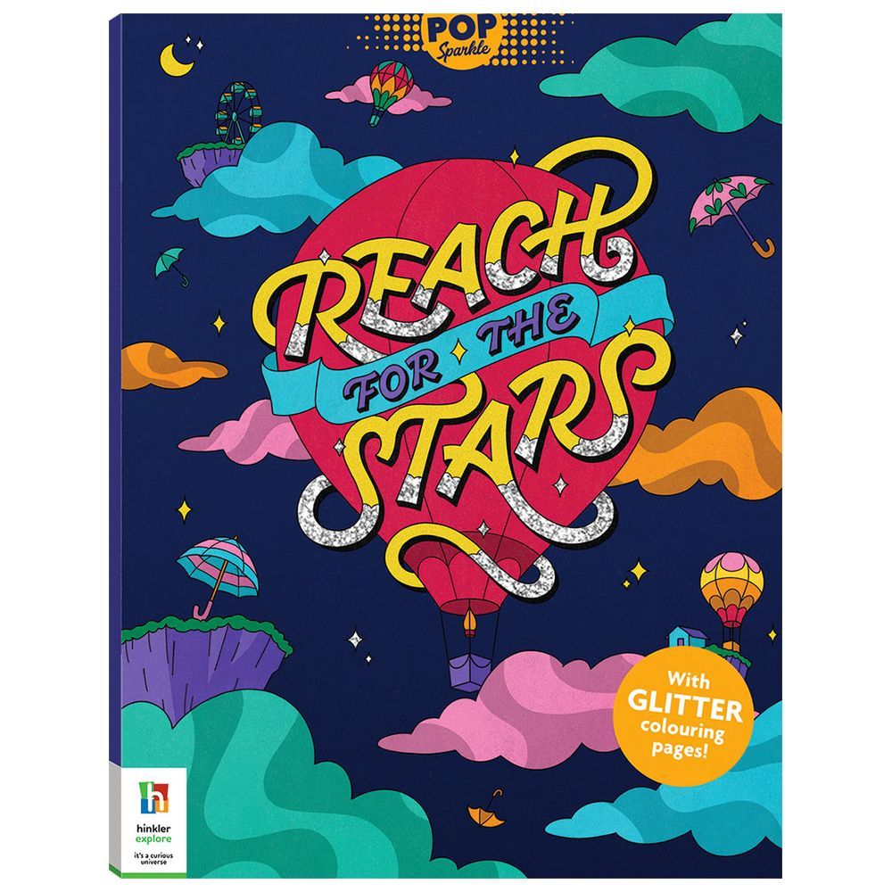 كتاب Pop Sparkle: Reach for the Stars Colouring Book