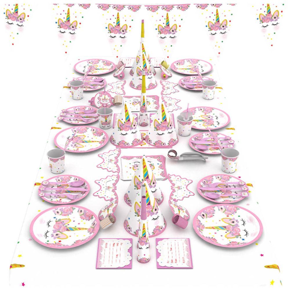Highland - Unicorn Theme Disposable Tableware Set - 122pcs